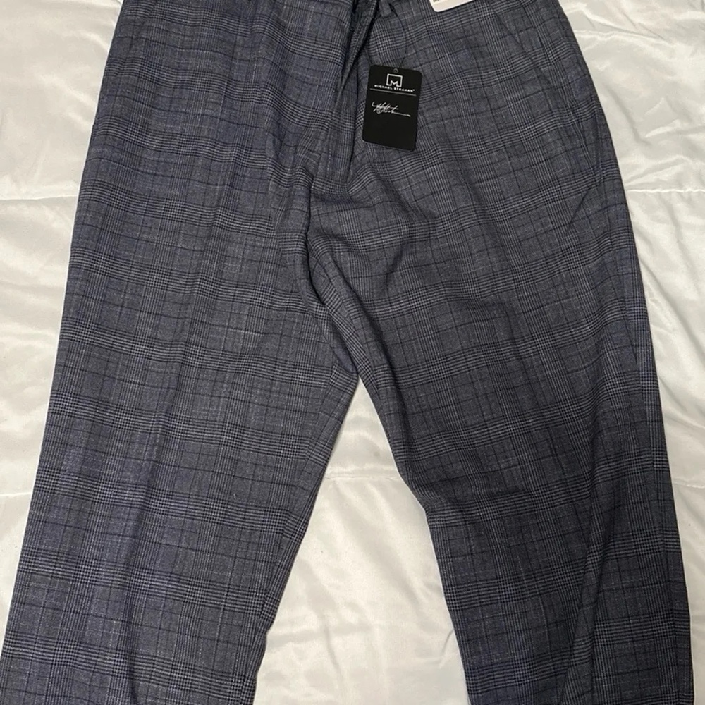 Michael Strahan Plaid Dress Pants
